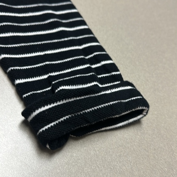 Croft & Barrow XL Black & white striped sweater with decorative buttons - Picture 8 of 10